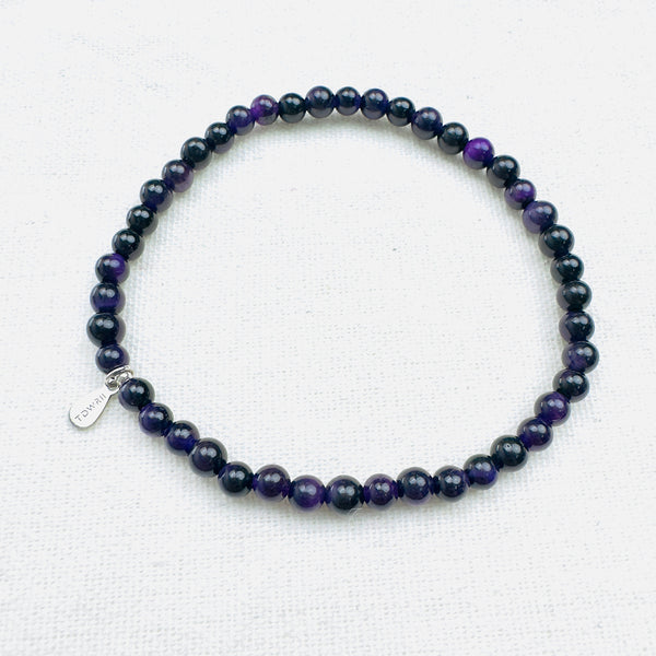 PURPLE TIGER EYE ENERGY BRACELET