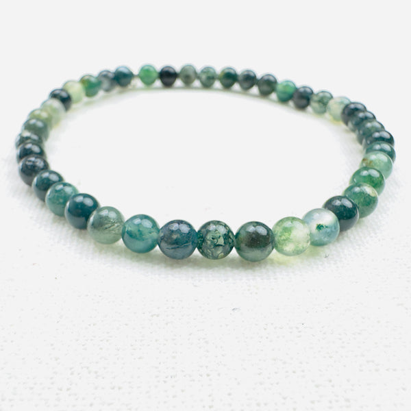 MOSS AGATE ENERGY BRACELET