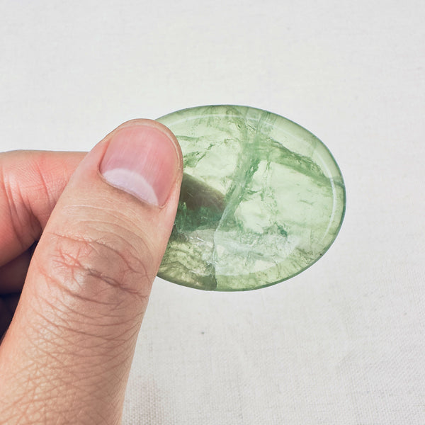 RAINBOW FLUORITE WORRY STONE