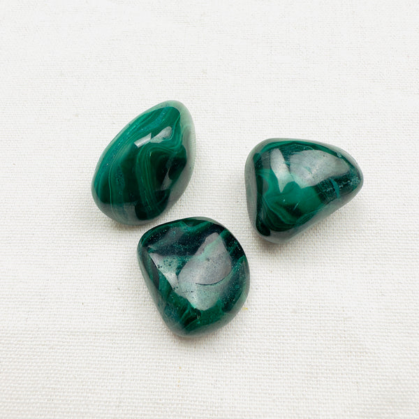 REAL MALACHITE STONE SET