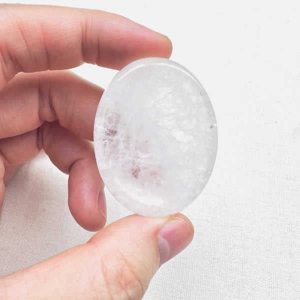 CLEAR QUARTZ WORRY STONE