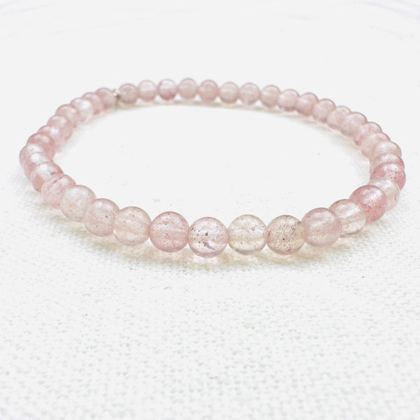 NATURAL STRAWBERRY QUARTZ ENERGY BRACELET