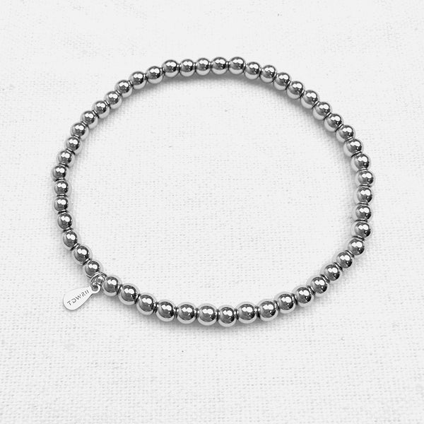SILVER HEMATITE ENERGY BRACELET