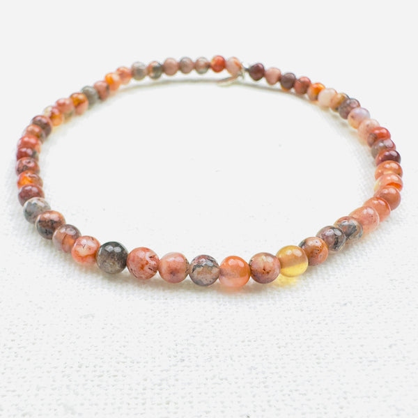 RED FLOWER AGATE ENERGY BRACELET